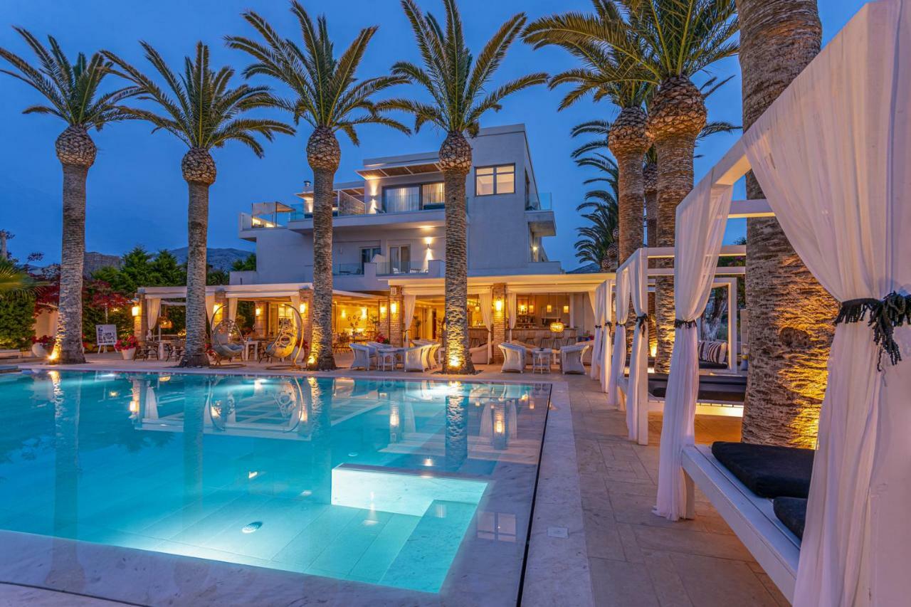 Drossia Palms Hotel And Nisos Beach Suites Mália Kültér fotó